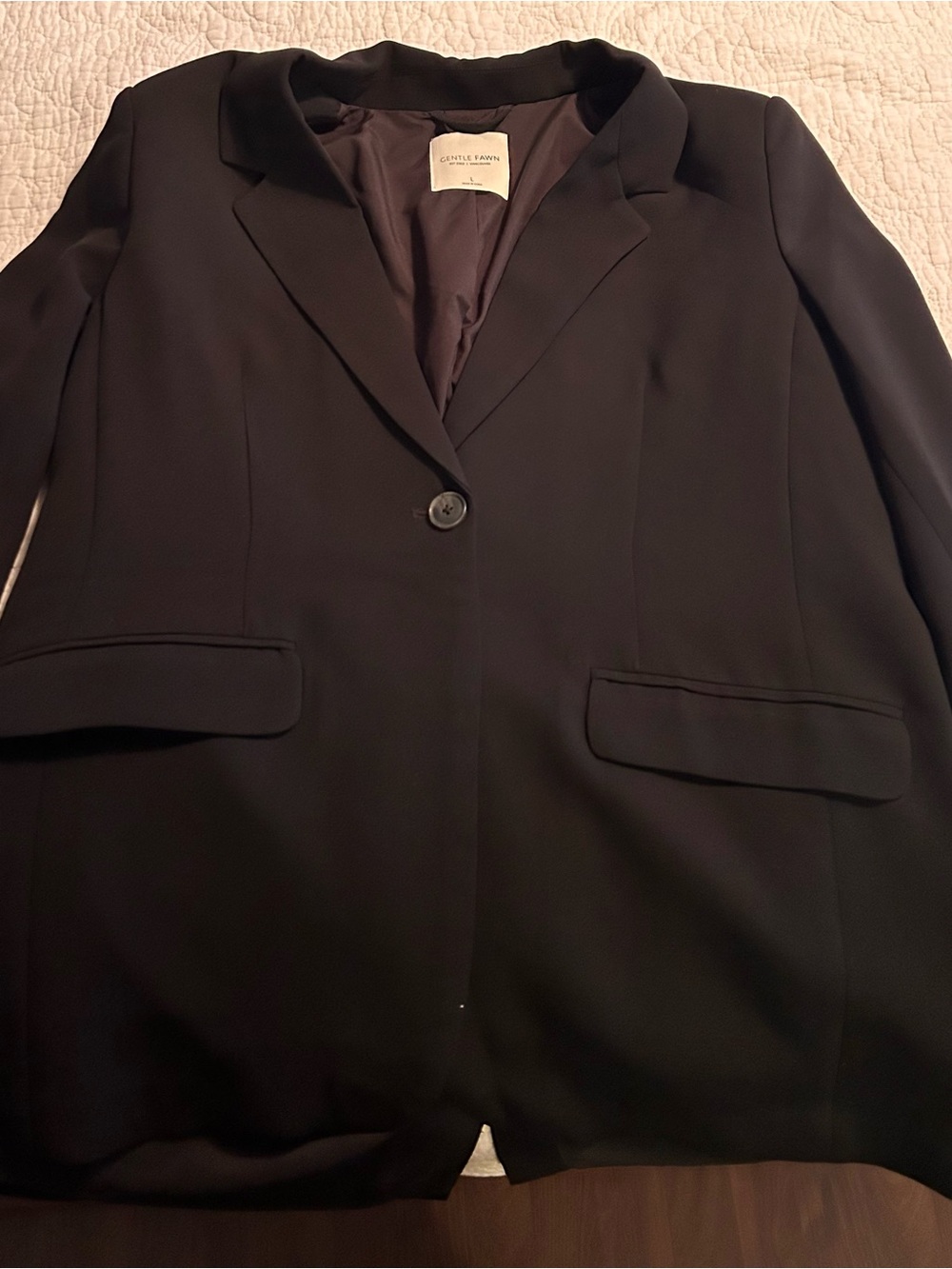 Gentle fawn black blazer